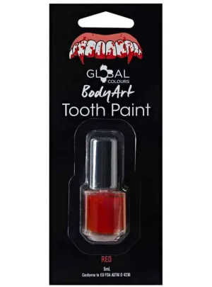 Brush On Red Tooth Paint Makeup