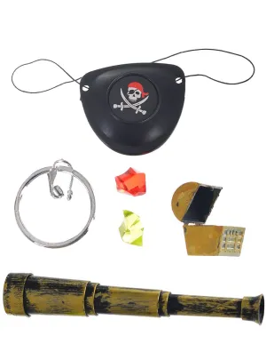 Buccaneer 4 Piece Kids Mini Pirate Accessory Kit
