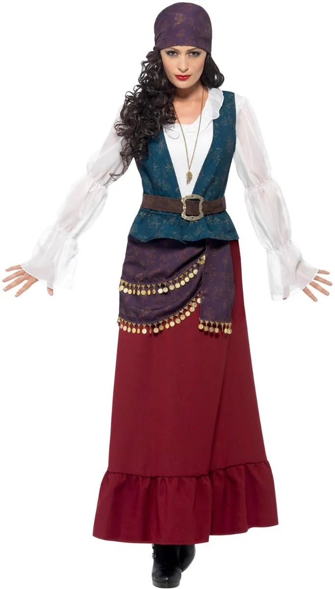 Buccaneer Beauty Deluxe Womens Pirate Fancy Dress Costume
