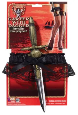 Buccaneer Beauty Pirate Leg Garter with Dagger