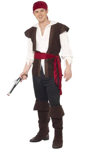 Buccaneer Mens Bounty Pirate Fancy Dress Costume