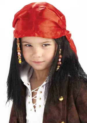 Buccaneer Pirate Boys Costume Wig