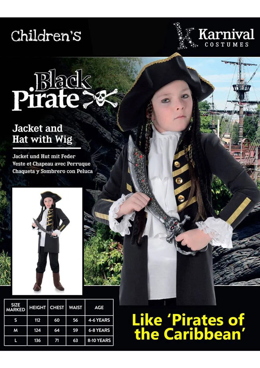 Buccaneer Pirate Boys Fancy Dress Costume