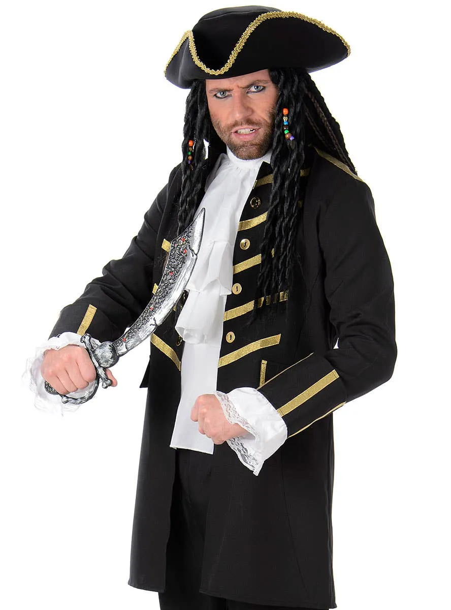 Buccaneer Pirate Captain Mens Fancy Dress Costume