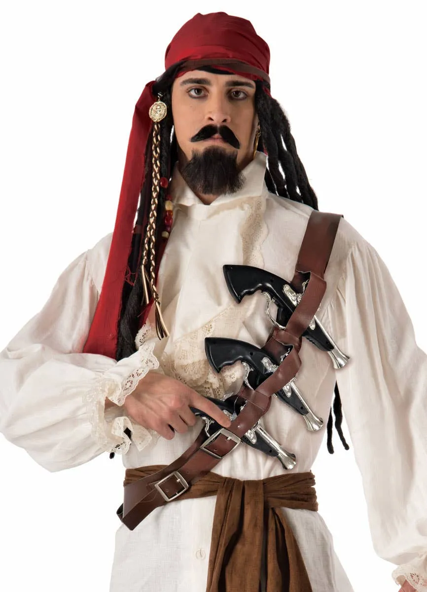 Buccaneer Pirate Costume Gun Belt Weapon Set