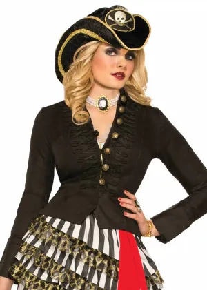 Buccaneer Pirate Womens Costume Jacket