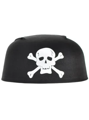 Buccaneer Skull and Crossbones Pirate Costume Cap