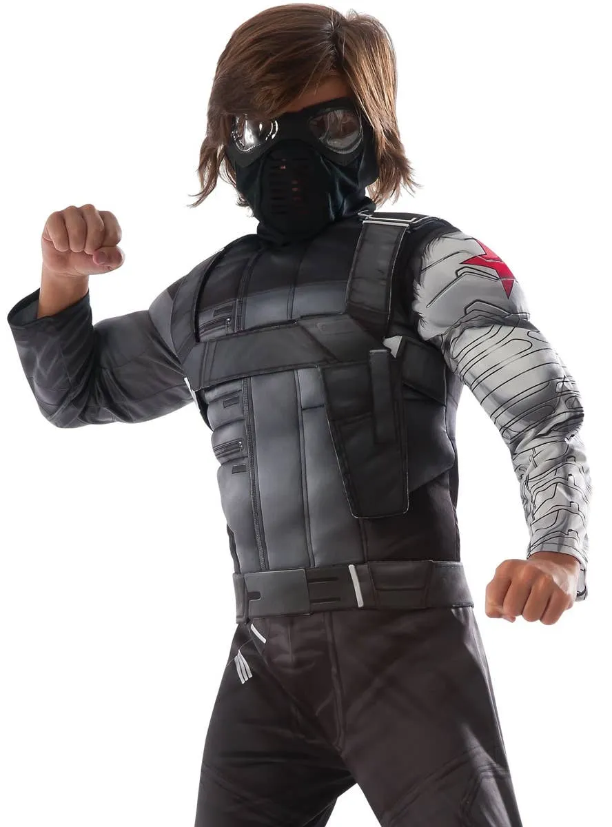 Bucky Barnes Captain America Winter Soldier Boys Costume