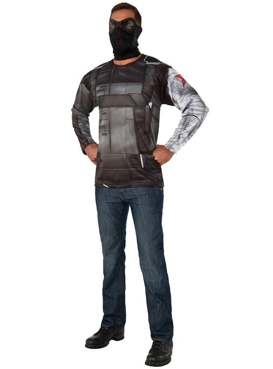 Bucky Winter Solider Mens Marvel Comics Costume
