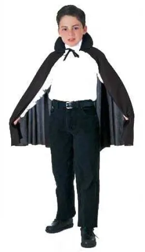 Budget Kids Black Halloween Costume Cape