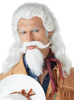 Buffalo Bill Mens Wild West Wig and Beard Set