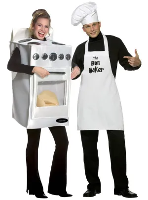 Bun In The Oven and Bun Maker Adults Couples Costume