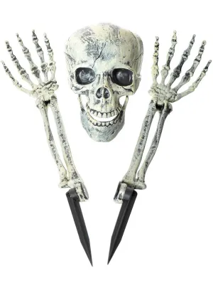 Buried Alive 3 Piece Skeleton Halloween Lawn Decoration