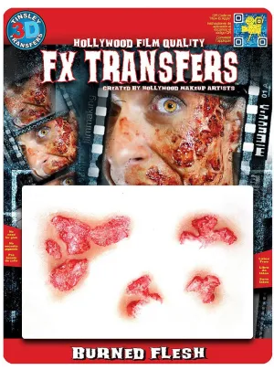 Burned Flesh 3D Latex Free Realistic Halloween Wound