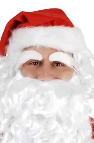 Bushy White Santa Claus Eyebrows