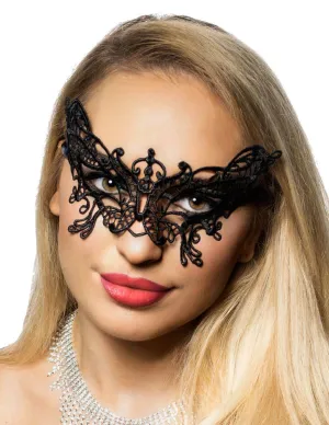 Butterfly Black Lace Masquerade Mask