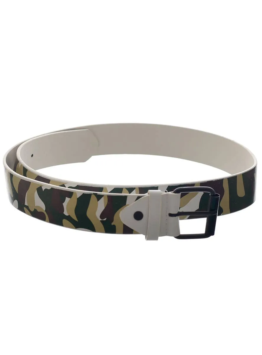 Camo Army Print Belt Costume Accessory
