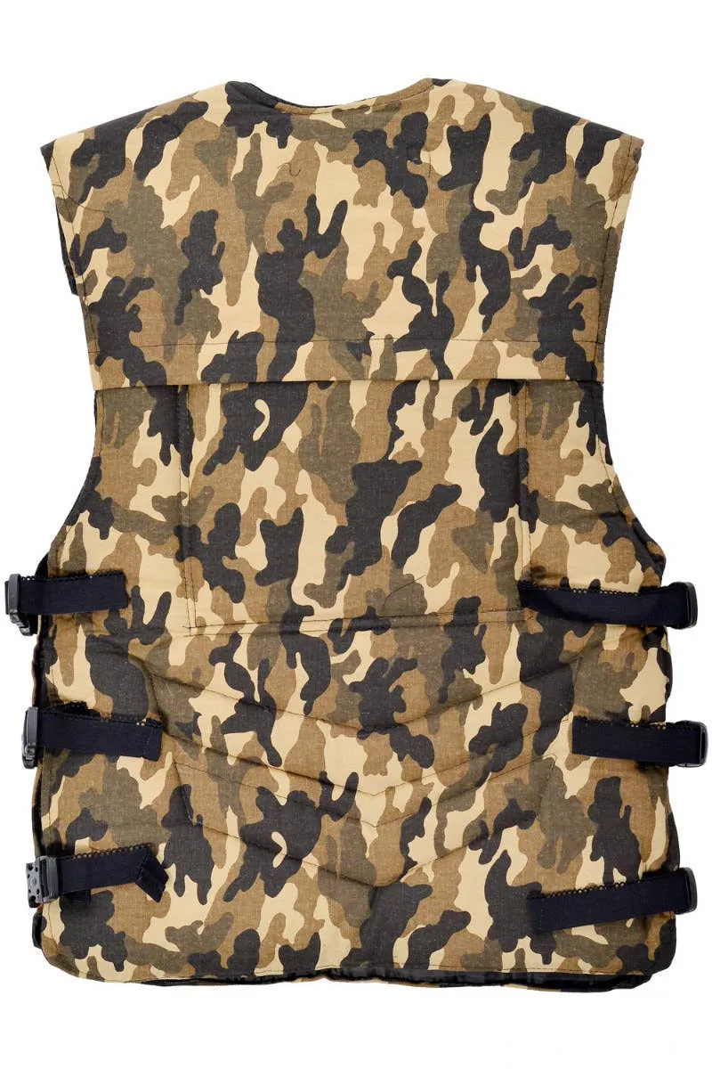 Camo Print Mens Army Costume Vest