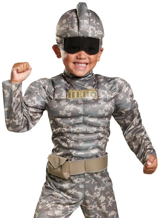 Camouflage Combat Warrior Toddler Boys Costume
