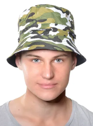 Camouflage Green Adults Army Bucket Hat