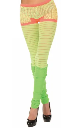 Candy Club Neon Orange Fishnet Booty Shorts