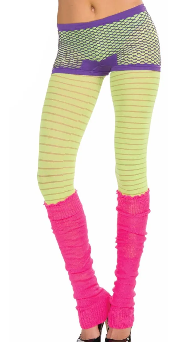 Candy Club Purple Fishnet Booty Shorts