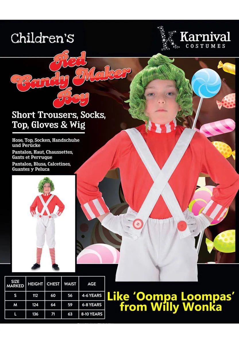 Candy Maker Boys Book Week Costume