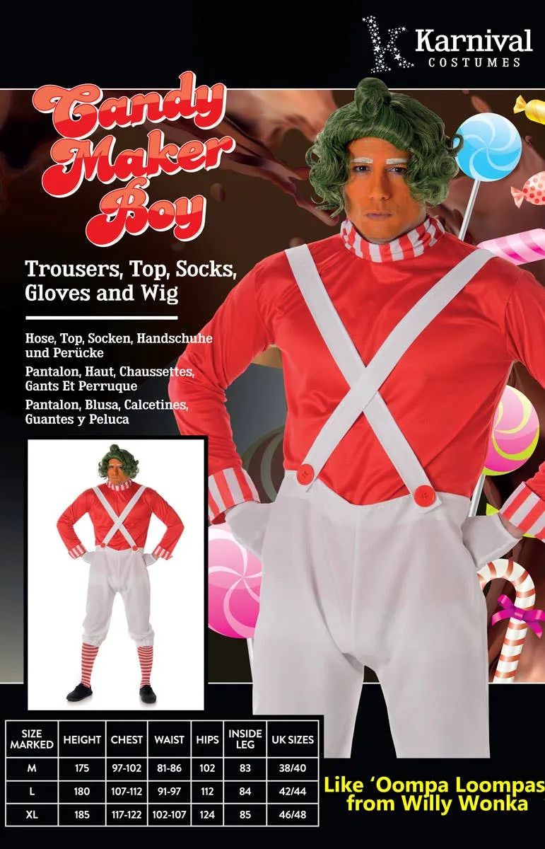 Candy Maker Mens Oompa Loompa Book Week Costume