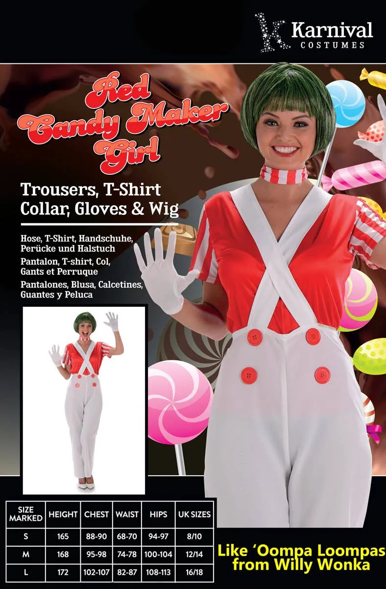 Candy Maker Womens Oompa Loompa Book Week Costume