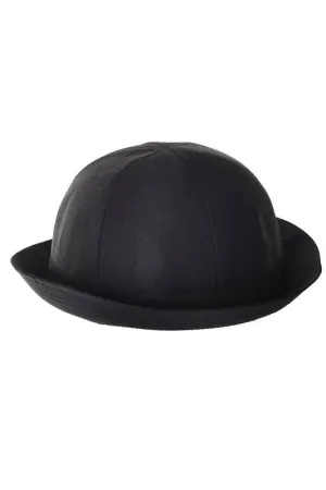 Canvas Black Bowler Costume Hat