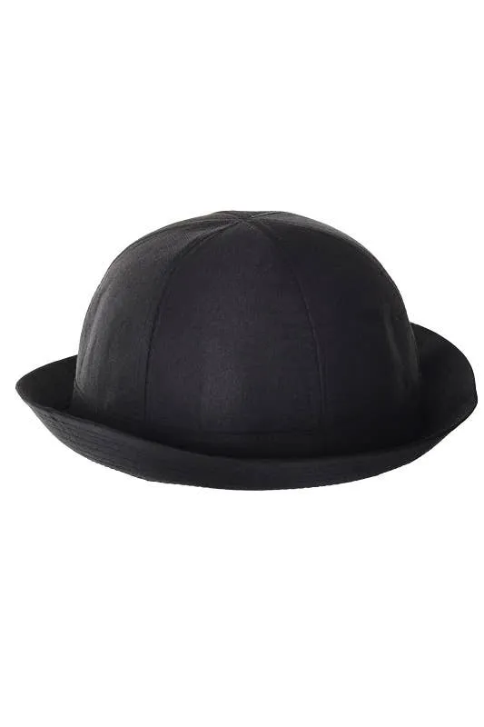 Canvas Black Bowler Costume Hat