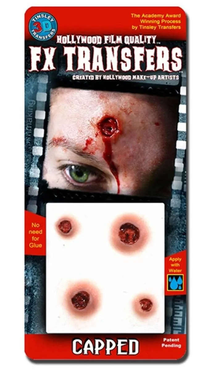 Capped Hollywood Quality 3D FX Transfer Wound