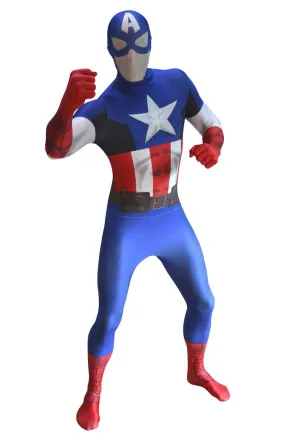Captain America Adults Morphsuit Costume