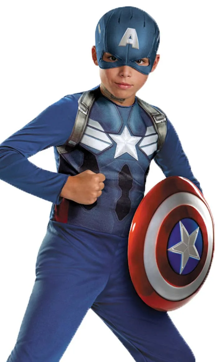 Captain America Boys Avengers Fancy Dress Costume