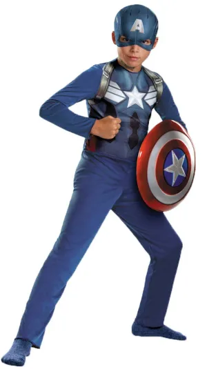 Captain America Boys Avengers Fancy Dress Costume