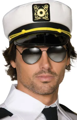 Captain's Cap White Sailor Costume Hat
