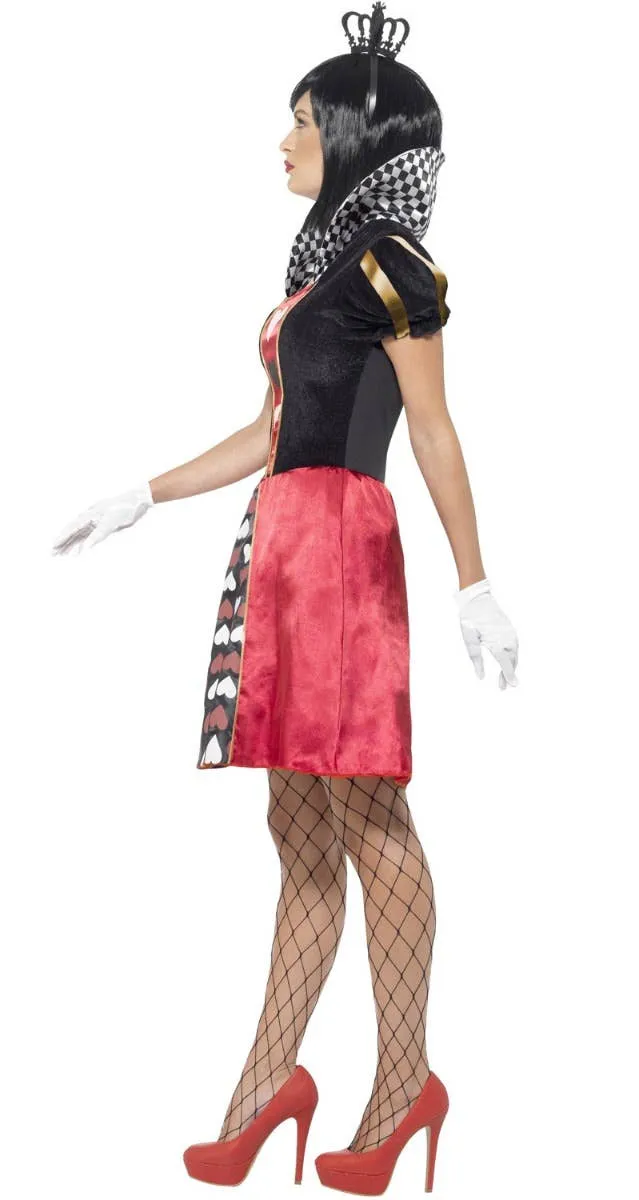 Carded Queen of Hearts Womens Fancy Dress Costume