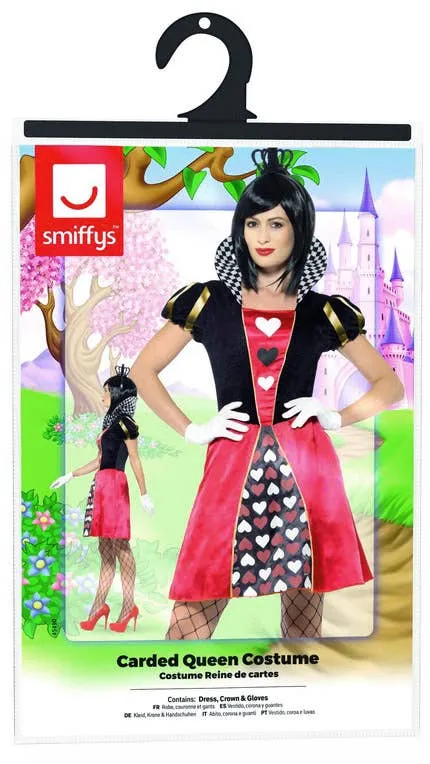 Carded Queen of Hearts Womens Fancy Dress Costume