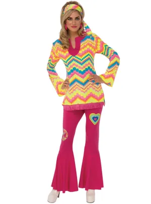 Carefree 1960s Womens Mod Girl Dress Up Costume