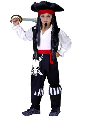 Caribbean Pirate Boys Fancy Dress Costume
