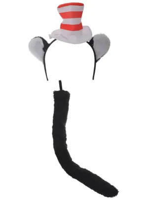 Cat in the Hat Ears and Tail Book Week Costume Set