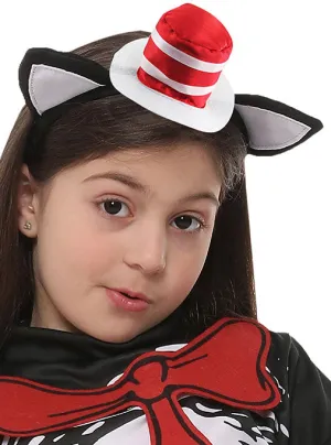 Cat In The Hat Girls Mini Costume Hat With Ears