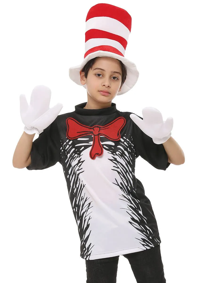 Cat in the Hat Kids Dr Seuss Inspired Book Week Costume