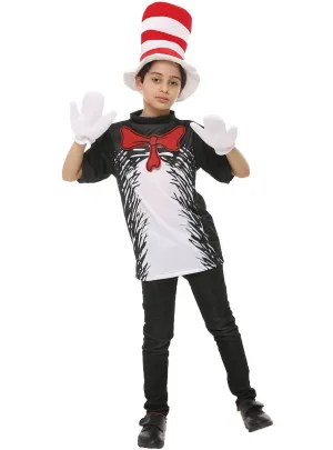 Cat in the Hat Kids Dr Seuss Inspired Book Week Costume