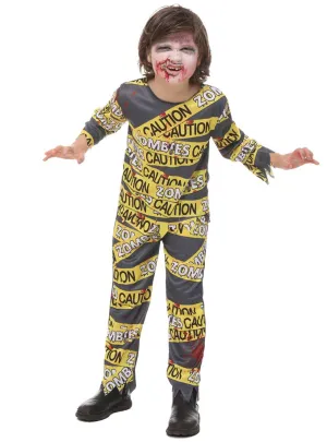 Caution Biohazard Zombie Boys Halloween Costume