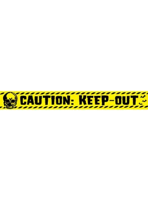 Caution Keep Out Yellow Warning Tape Halloween Decoration