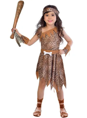 Cavegirl Prehistoric Girls Fancy Dress Costume