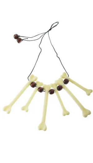 Cavewoman Novelty Bones and Beads Necklace
