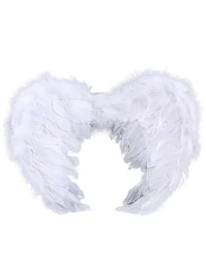 Celestial White Feather Angel Costume Wings
