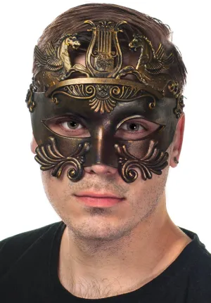 Centurion Antique Bronze Mens Masquerade Mask